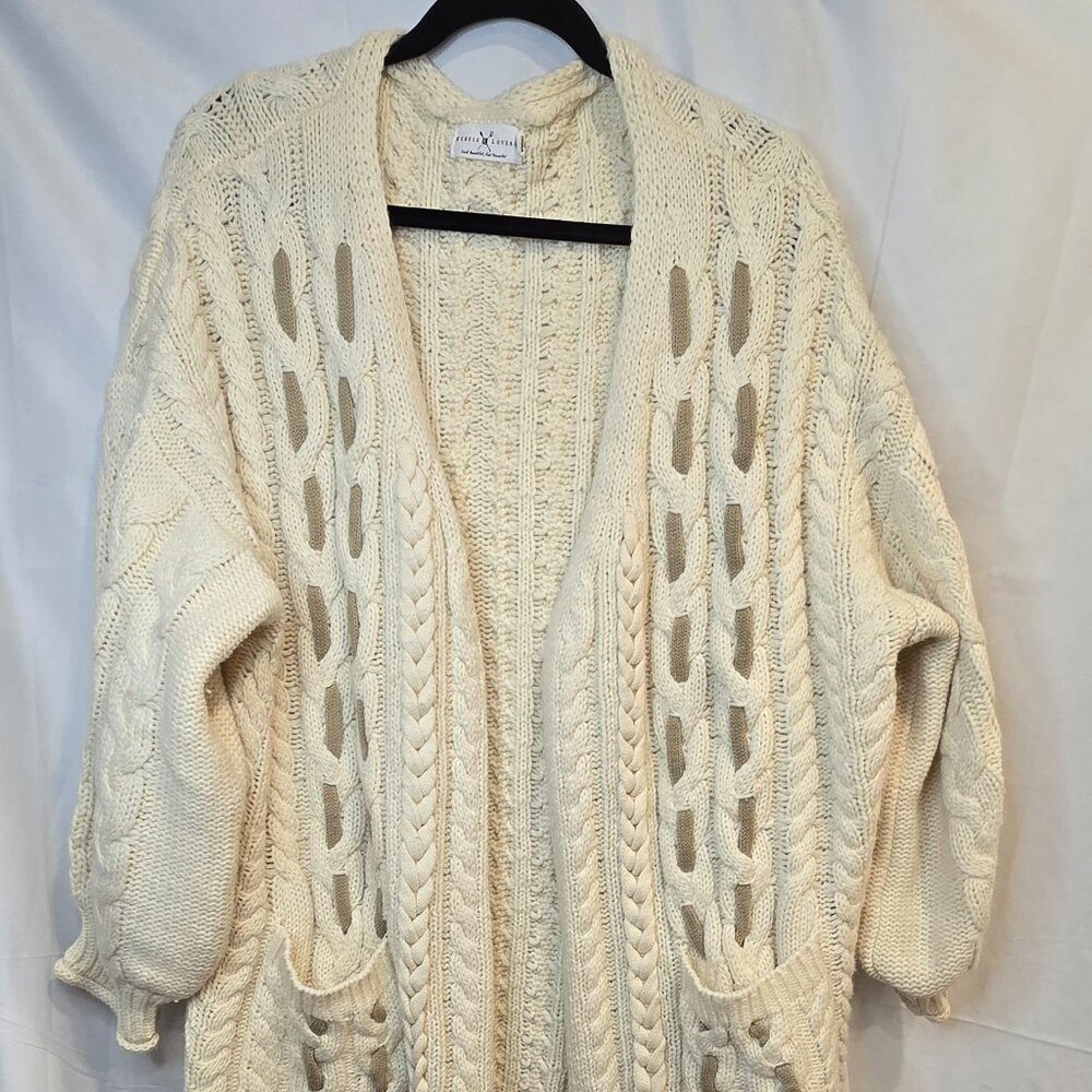 Rebels & Lovers Oversized Cardigan Knited Size Medium